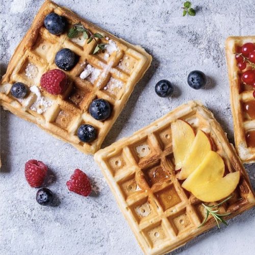 Waffles libres de gluten