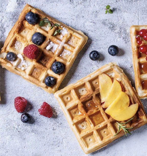 Waffles libres de gluten