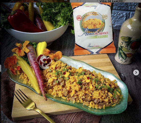 Arroz Criollo estilo vegano