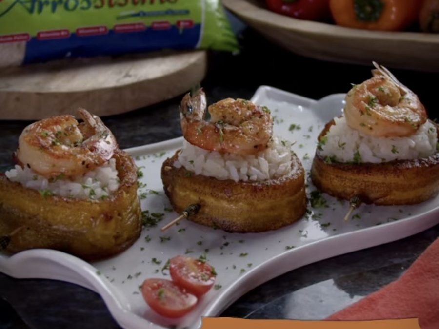 Enrollados de plátano maduro con Arrossísimo