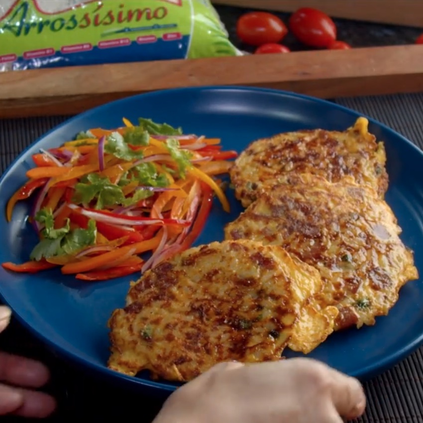 Tortitas de huevo con arroz Arrossísimo Arrossisimo