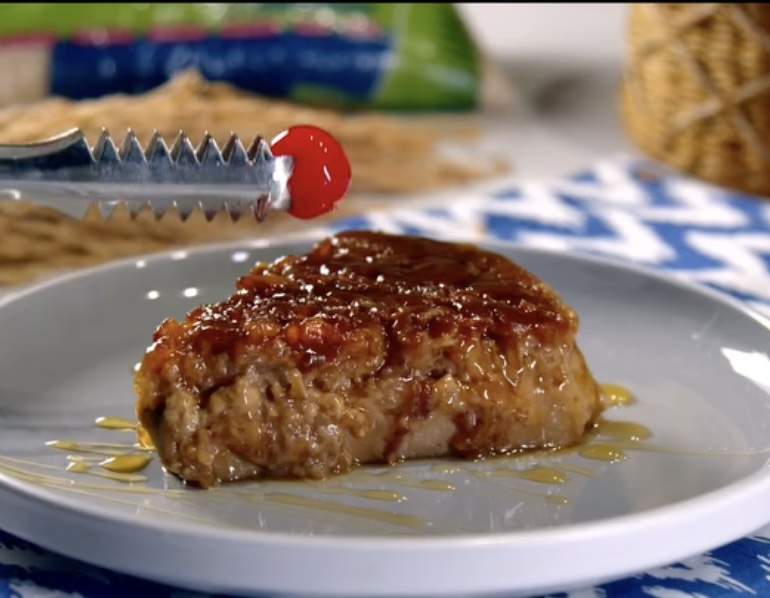 Flan de arroz con leche y café