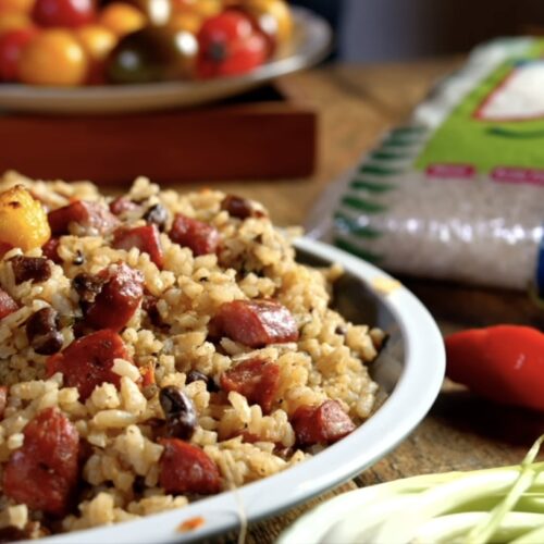 Arroz con frijoles chiricanos