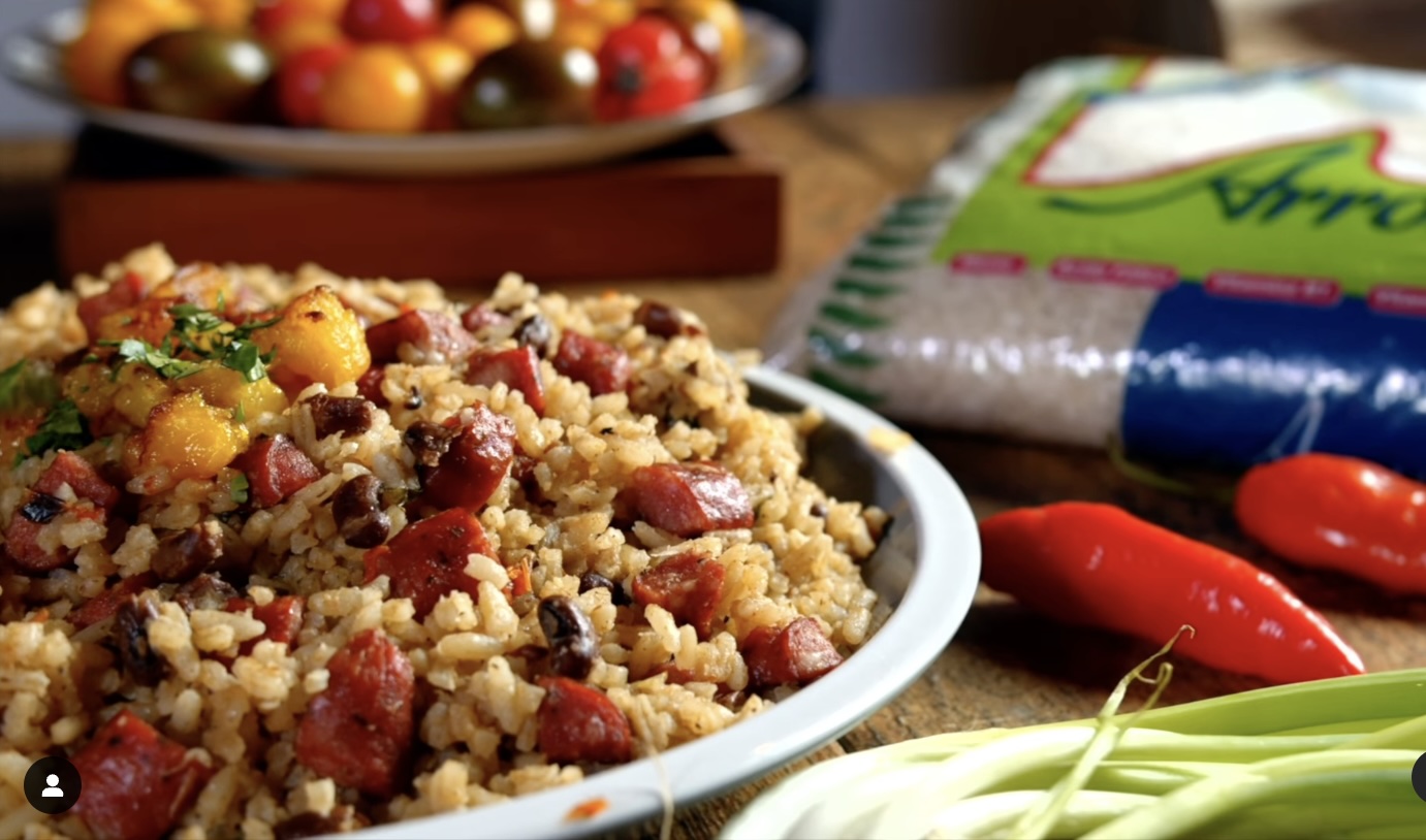 Arroz con frijoles chiricanos
