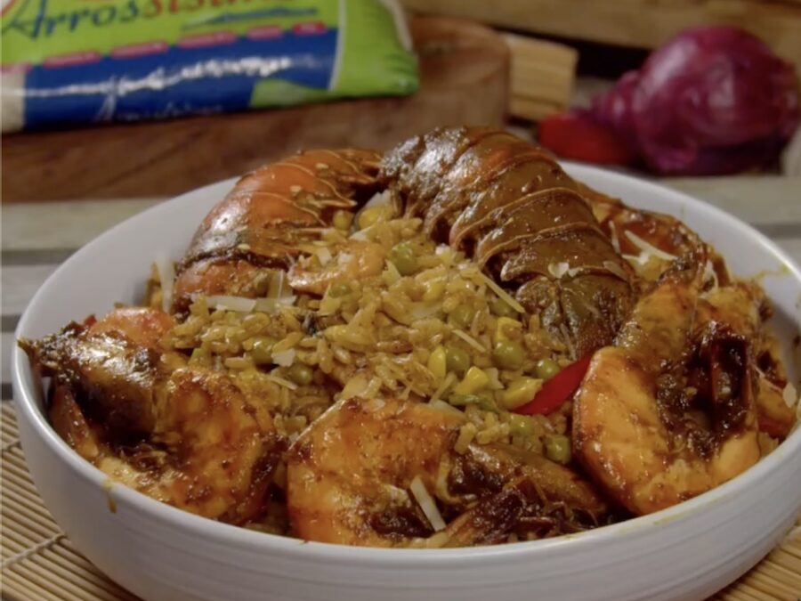Arroz con Mariscos estilo Peruano