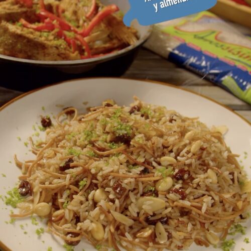 Arroz con Fideos y Almendras