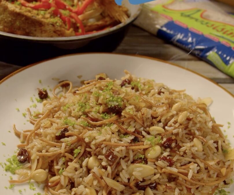 Arroz con Fideos y Almendras