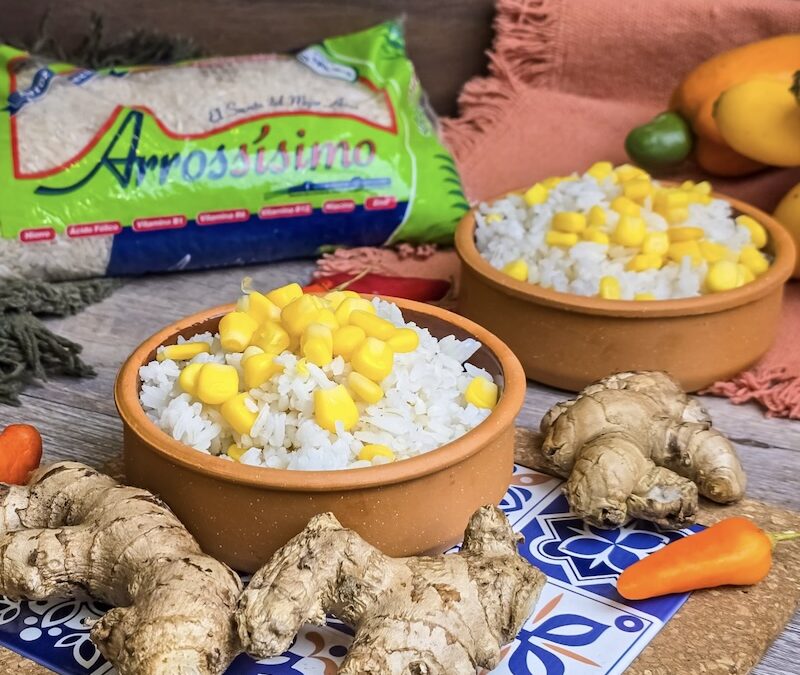 Arrossísimo fortificado con maíz y jengibre