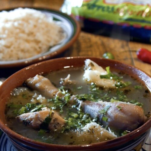 Sancocho de gallina con arroz