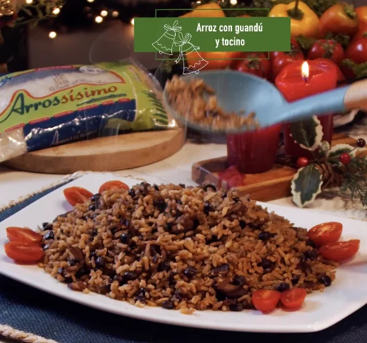 Arroz con Guandú y Tocino