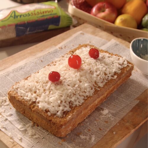 Pastel de Arroz dulce libre de gluten