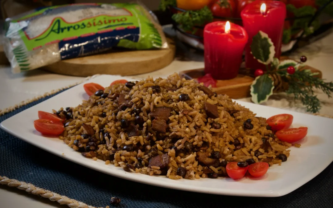 Arroz con guandu y tocino