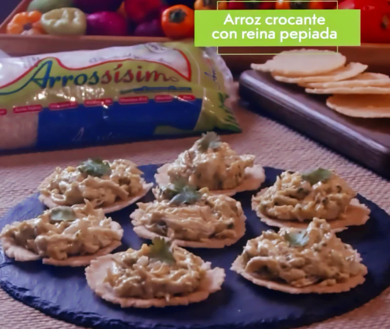 Arroz Crocante con Reina Pepiada